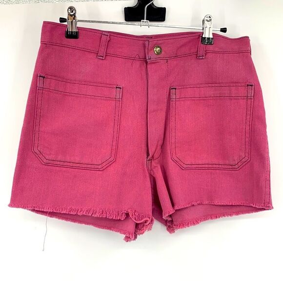 Vintage Navdungaree Mens Utility Trouser Cut off Shorts Sz 31 - Picture 1 of 7